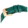 Imber watch, Swiss Made, Leather strap, Green, Rose gold-tone finish - Swarovski, 5717536