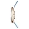 Imber ウォッチ, スイス製, レザーストラップ, ブルー, シャンパンゴールドトーン仕上げ - Swarovski, 5717539