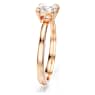 Attract Yüzük, Kare kesim, Beyaz, Pembe altın rengi kaplama - Swarovski, 5717551