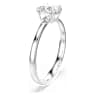Anello Attract, Taglio squadrato, Bianco, Placcato rodio - Swarovski, 5717552