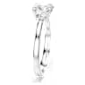 Prsten Attract, Čtvercový výbrus, Bílá, Pokoveno rhodiem - Swarovski, 5717552