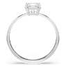 Prsten Attract, Čtvercový výbrus, Bílá, Pokoveno rhodiem - Swarovski, 5717552