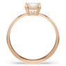 Attract ring, Square cut, White, Rose gold-tone plated - Swarovski, 5717555