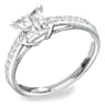 Attract ring, Pavé, Wit, Rodium toplaag - Swarovski, 5717556