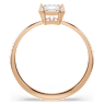 Attract ring, Square cut, White, Rose gold-tone plated - Swarovski, 5717558