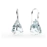 Lunar drop earrings, Blue, Rhodium plated - Swarovski, 5717560