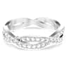 Infinity Yüzük, Yuvarlak kesim, Beyaz, Rodyum kaplama - Swarovski, 5717569