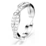 Infinity Yüzük, Yuvarlak kesim, Beyaz, Rodyum kaplama - Swarovski, 5717569