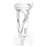 Stilla ring, Octagon cut, White, Silver-tone finish - Swarovski, 5717879