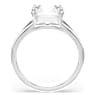 Stilla ring, Octagon cut, White, Silver-tone finish - Swarovski, 5717879
