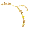 Gema Tennis necklace, Mixed cuts, Yellow, Gold-tone plated - Swarovski, 5718071