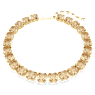 Millenia Tennis necklace, Octagon cut, Caramel, Gold-tone plated - Swarovski, 5718357