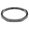 Matrix bangle, Baguette cut, Octagon shape, Grey, Ruthenium plated - Swarovski, 5720365