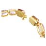 Bracelet Tennis Millenia, Taille octogonale, Violet, Placage de ton or - Swarovski, 5720487