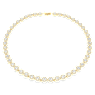 Una Angelic Tennis 네크리스, 라운드 컷, 화이트, 골드 톤 플래팅 - Swarovski, 5720505