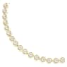 Una Angelic Tennis 네크리스, 라운드 컷, 화이트, 골드 톤 플래팅 - Swarovski, 5720505