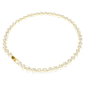 Una Angelic Tennis 네크리스, 라운드 컷, 화이트, 골드 톤 플래팅 - Swarovski, 5720505