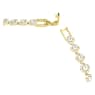 Komplet Una Angelic, Okrogli rez, Bela, PVD zlatega odtenka - Swarovski, 5720506