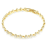 Una Angelic set, Round cut, White, Gold-tone plated - Swarovski, 5720506