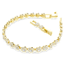 Komplet Una Angelic, Okrogli rez, Bela, PVD zlatega odtenka - Swarovski, 5720506