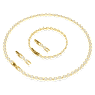 Una Angelic set, Round cut, White, Gold-tone plated - Swarovski, 5720506