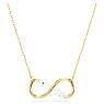 Eternity pendant, Lab-grown diamonds 0.35 ct tw, Mixed shapes, 18K yellow gold - Swarovski, 5720704