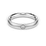 Eternity 밴드 링, 랩 그로운 다이아몬드 0.05ct tw, 라운드 쉐입, 18K 화이트 골드 - Swarovski, 5720712