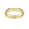 Eternity 밴드 링, 랩 그로운 다이아몬드 0.05ct tw, 라운드 쉐입, 18K 옐로우 골드 - Swarovski, 5720719