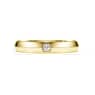Eternity 밴드 링, 랩 그로운 다이아몬드 0.05ct tw, 라운드 쉐입, 18K 옐로우 골드 - Swarovski, 5720719