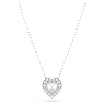 Ariana Grande x Swarovski set, Mixed cuts, Heart, White, Rhodium plated - Swarovski, 5720849
