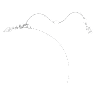 Ariana Grande x Swarovski 鏈墜, 混合式切割, 心形, 白色, 鍍白金色 - Swarovski, 5720852