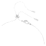 Ariana Grande x Swarovski Y necklace, Mixed cuts, Crystal pearl, Heart, White, Rhodium plated - Swarovski, 5720855