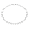 Ariana Grande x Swarovski Tennis necklace, Mixed cuts, Heart, White, Rhodium plated - Swarovski, 5720857