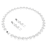 Ariana Grande x Swarovski Tennis necklace, Mixed cuts, Heart, White, Rhodium plated - Swarovski, 5720857