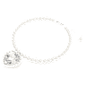Naszyjnik Ariana Grande x Swarovski, Kryształowa perła, Szlif w kształcie serca, Serce, Biały, Powłoka z rodu - Swarovski, 5720858