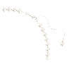 Ariana Grande x Swarovski necklace, Crystal pearl, Heart cut, Heart, White, Rhodium plated - Swarovski, 5720858