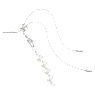 Girocollo Tennis Ariana Grande x Swarovski, Taglio misto, Crystal Pearl, Cuore, Bianco, Placcato rodio - Swarovski, 5720861