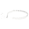 Girocollo Tennis Ariana Grande x Swarovski, Taglio misto, Crystal Pearl, Cuore, Bianco, Placcato rodio - Swarovski, 5720861