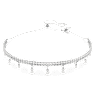 Ariana Grande x Swarovski choker, Crystal pearl, Round cut, White, Rhodium plated - Swarovski, 5720865