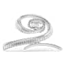 Ariana Grande x Swarovski hair clip, Crystal pearl, Baguette cut, White, Rhodium plated - Swarovski, 5720867
