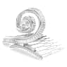 Ariana Grande x Swarovski hair clip, Crystal pearl, Baguette cut, White, Rhodium plated - Swarovski, 5720867