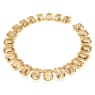 Millenia Tennis necklace, Oversized crystals, Octagon cut, Caramel, Gold-tone plated - Swarovski, 5720911