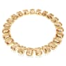 Millenia Tennis Halskette, Übergroße Kristalle, Oktagon-Schliff, Karamell, Goldlegierungsschicht - Swarovski, 5720911