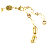 Bracelet Tennis Millenia, Taille octogonale, Caramel, Placage de ton or - Swarovski, 5720912