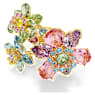 Idyllia 링, 믹스 컷, 꽃, 멀티컬러, 골드 톤 플래팅 - Swarovski, 5721582