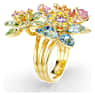 Idyllia 링, 믹스 컷, 꽃, 멀티컬러, 골드 톤 플래팅 - Swarovski, 5721582