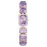 Watch, Octagon cut bracelet, Purple, Champagne gold-tone finish - Swarovski, 5722364