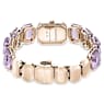 Watch, Octagon cut bracelet, Purple, Champagne gold-tone finish - Swarovski, 5722364