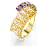 Matrix ring, Mixed cuts, Multicolored, Gold-tone plated - Swarovski, 5722449
