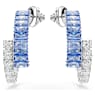 Matrix Kreolörhängen, Blandade slipningar, Blå, Rodiumpläterad - Swarovski, 5722459